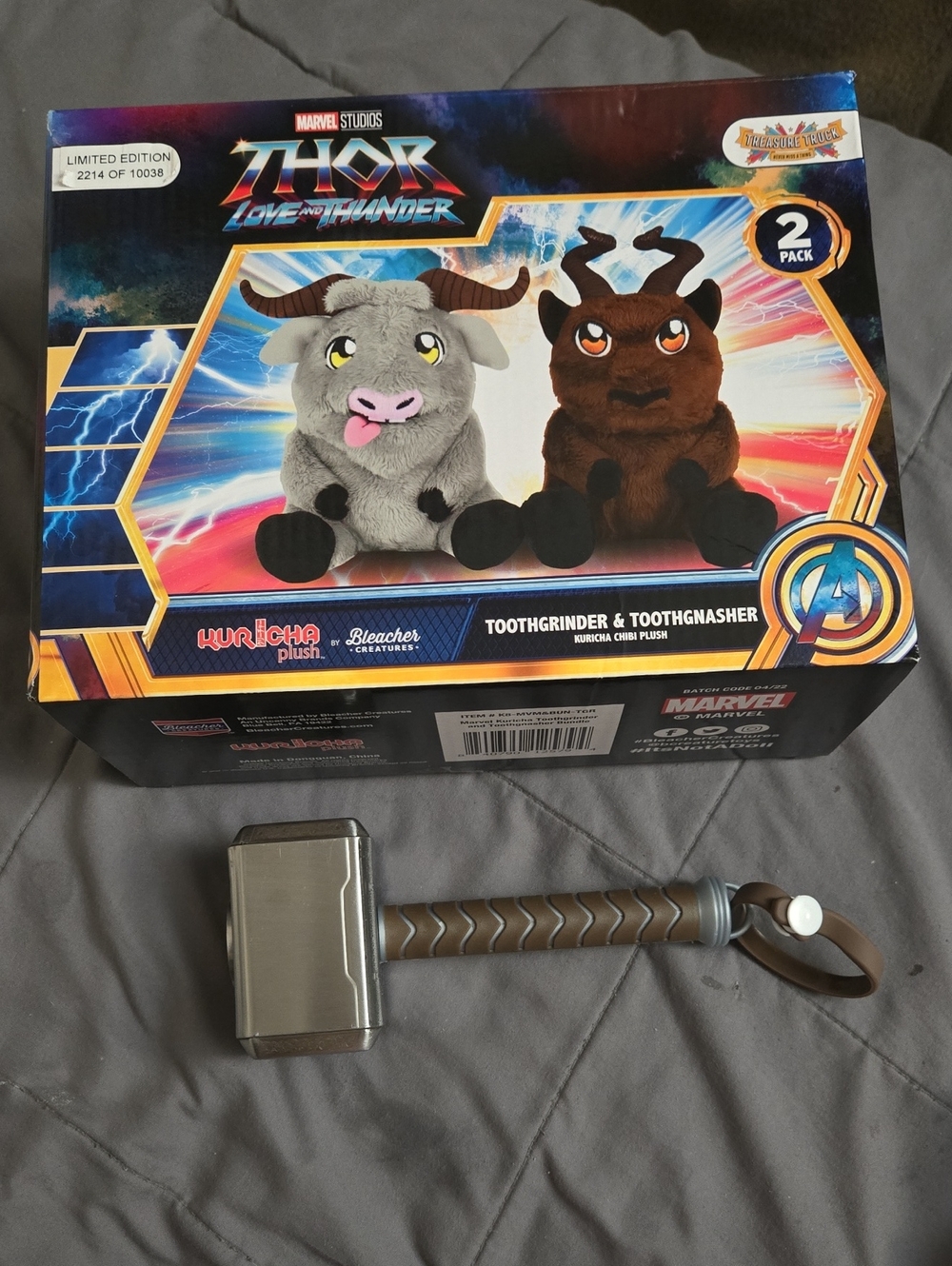 Thor: Love and Thunder Toothgrinder & Toothgnasher Plush 2-Pack - Gray & Brown